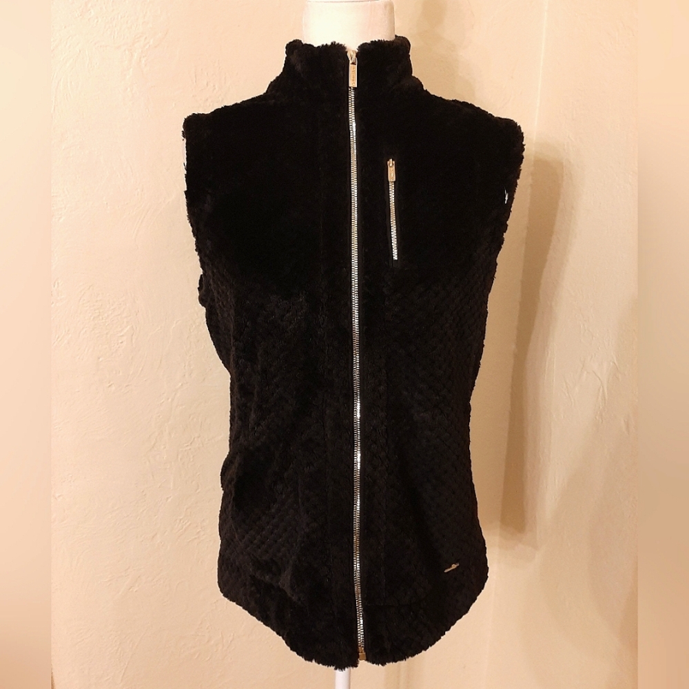 Calvin Klein faux fur vest